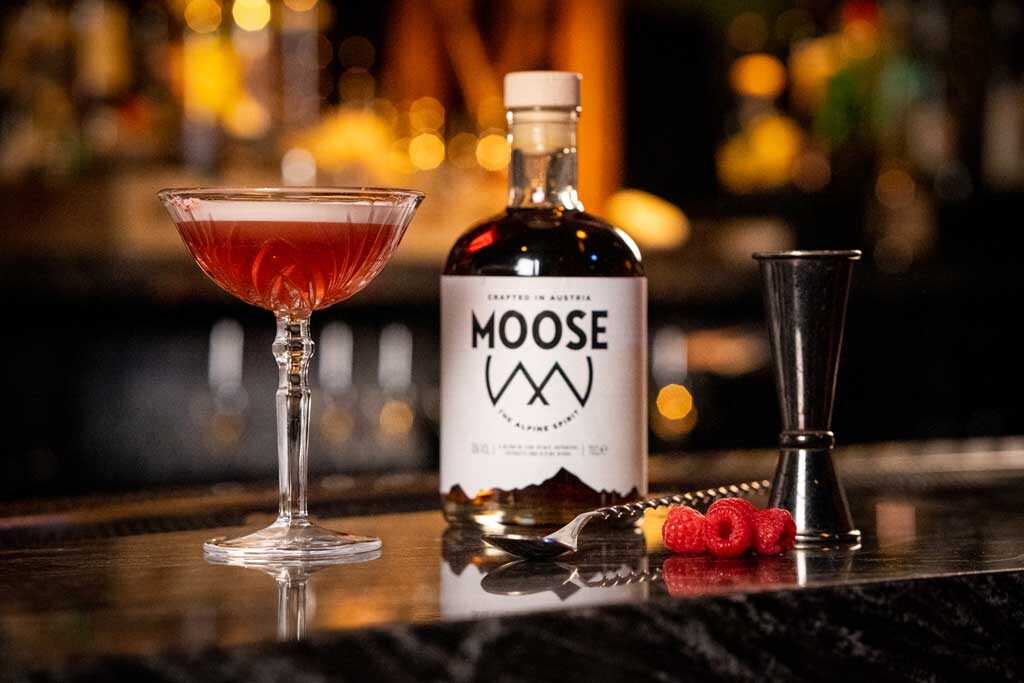 MOOSE Raspberry Mousse cocktail