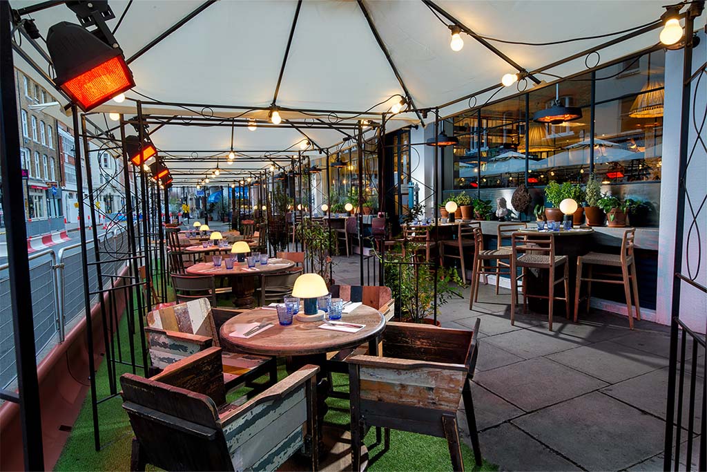 Riding House Café terrace
