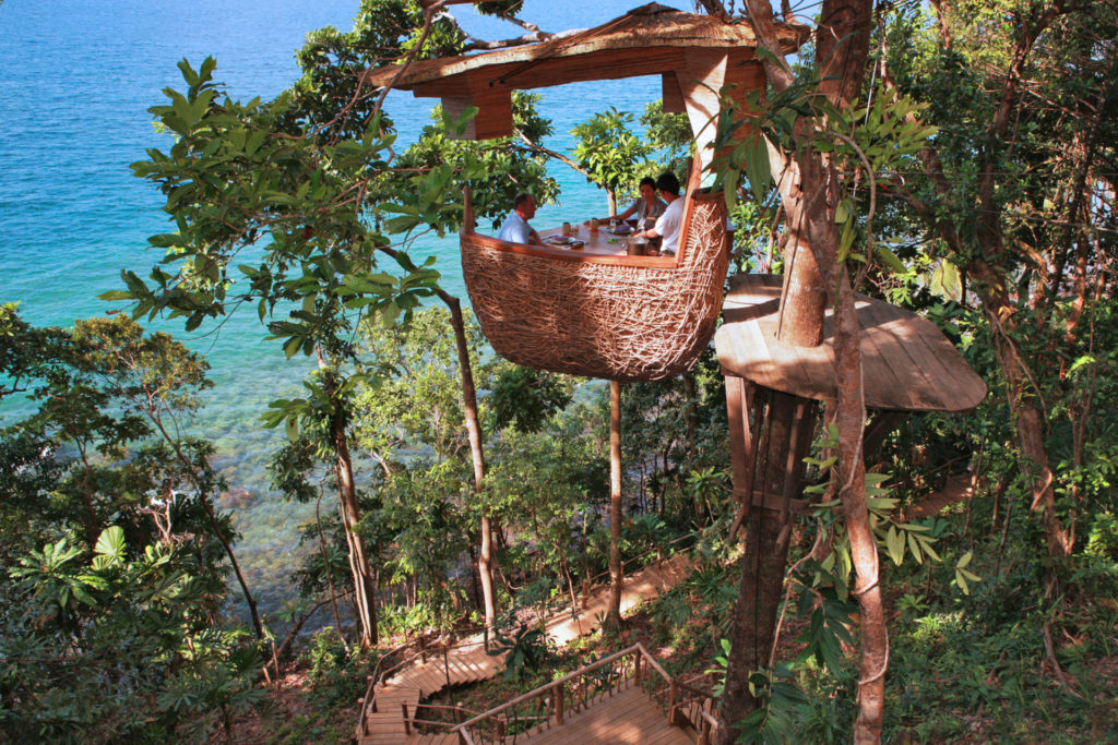 Soneva Kiri Resort, Thailand - Treepod Dining